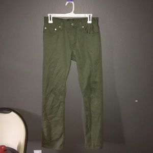 navy green Levi pants